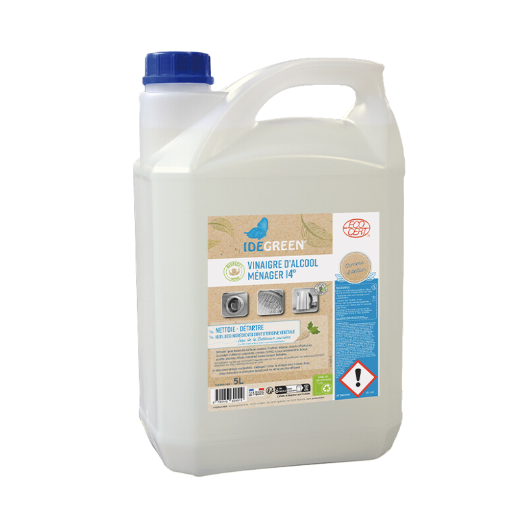 Nettoyant detartrant au Vinaigre blanc 14° - Bidon 5 Litres