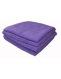 Lavette microfibre - Couleur Violette - Lot de 5