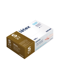 Gant latex non poudré - Boite de 100