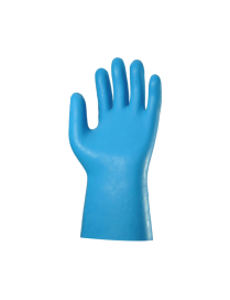 Gant latex jersette jersey bleu - la paire