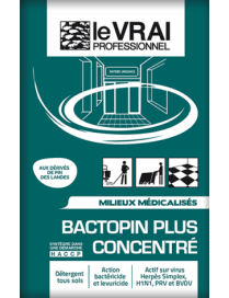 Bactopin plus concentré désinfectant - Dose 20mL - Colis de 250