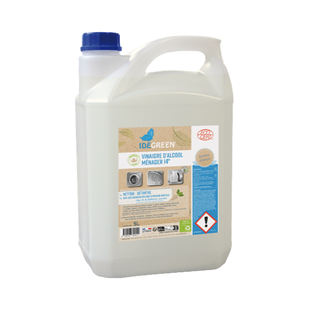 Nettoyant detartrant au Vinaigre blanc 14° - Bidon 5 Litres