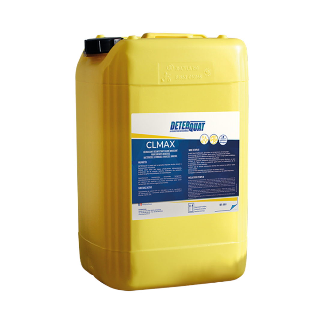 Dégraissant Désinfectant Chloré Moussant - CL MAXX - Bidon 20 Litres