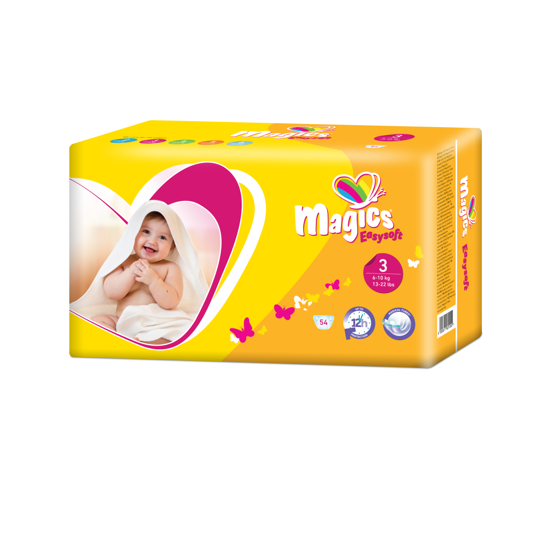 Couche bébé - Taille 3 - Colis de 324