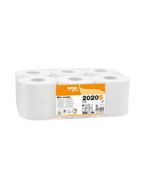 Papier toilette grand rouleau Mini Jumbo - Lot de 12