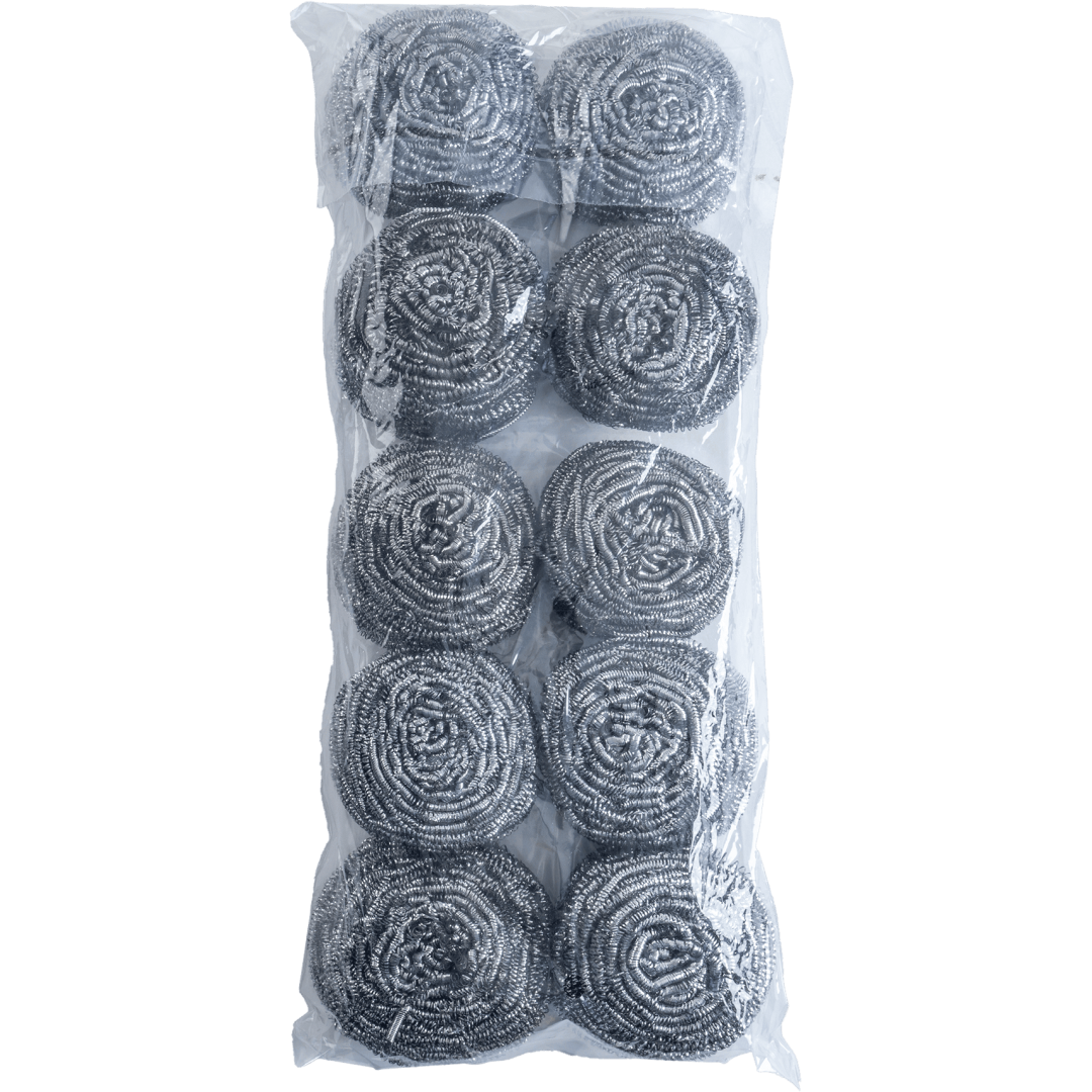 Eponge inox professionnelle - Lot de 10 