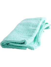 Drap bain lavable en coton - Dimensions : 70x140 cm - Couleur Verte