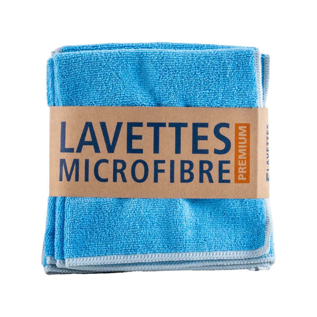 Lavette microfibre professionnelle - Lot de 5