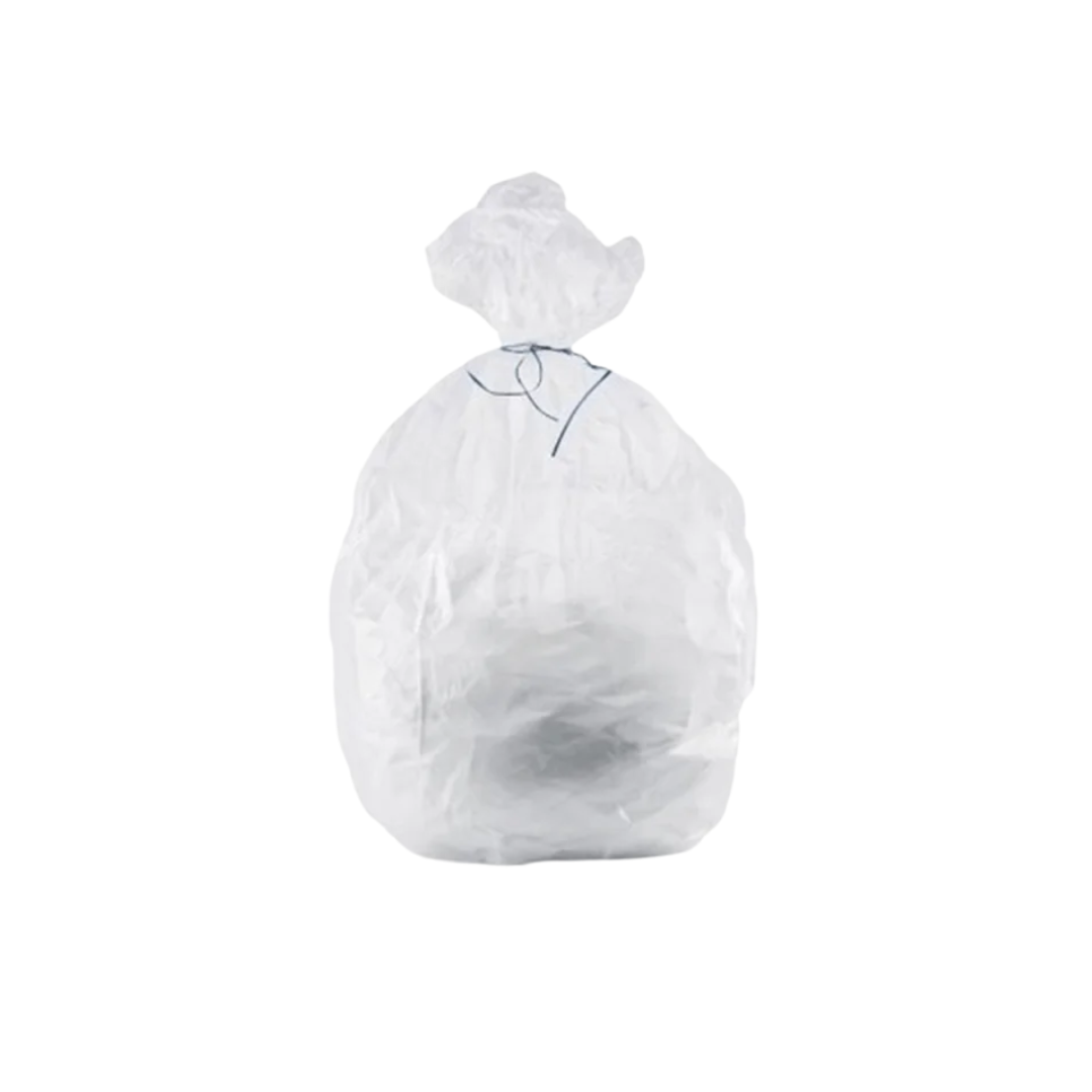 Sac poubelle 130 Litres - Transparent - 65µ - Colis de 100 sacs