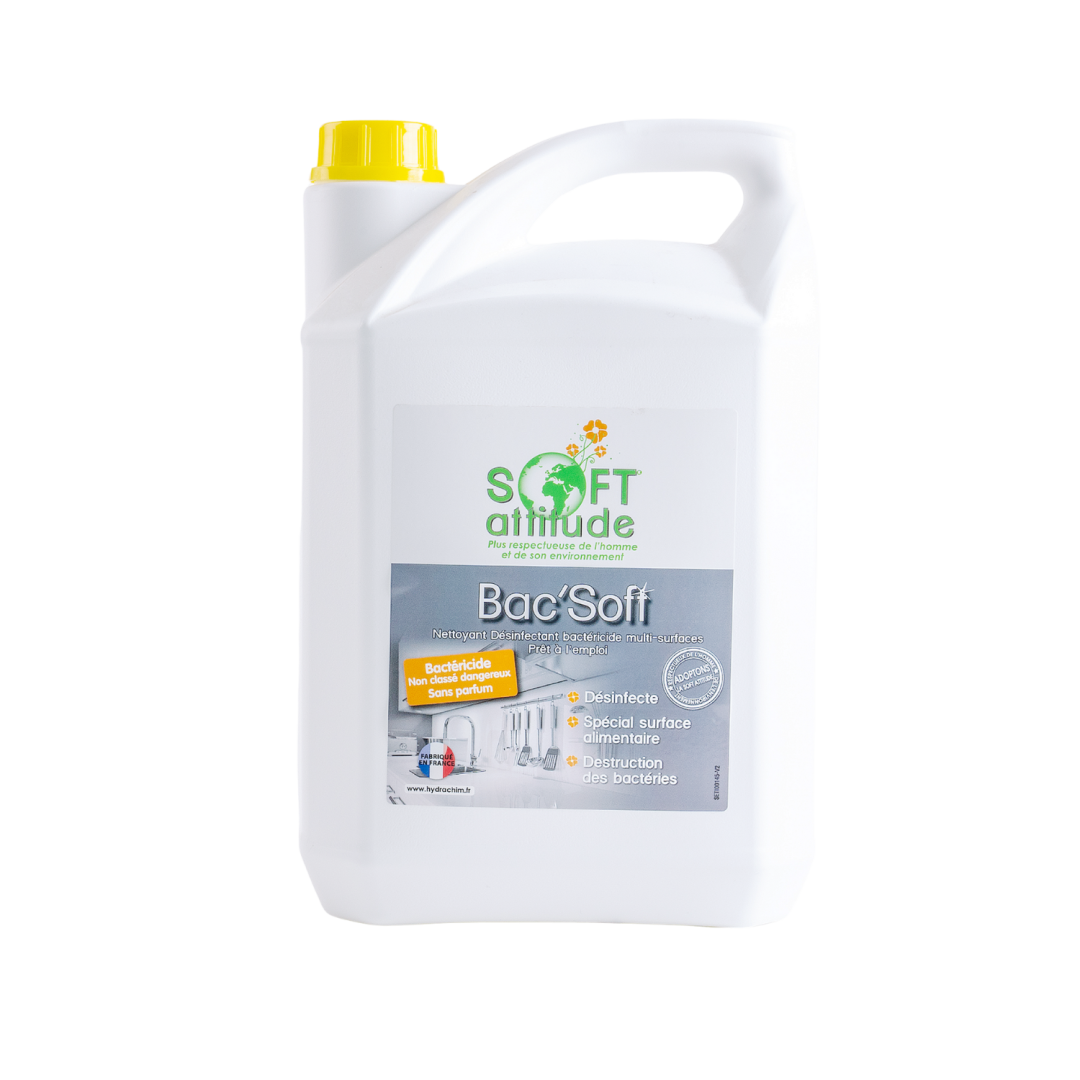 Désinfectant Sol & Surfaces - Alimentaire - Bac'Soft Attitude -