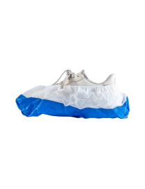 Surchaussure blanc avec semelle bleue renforcée - Colis de 300